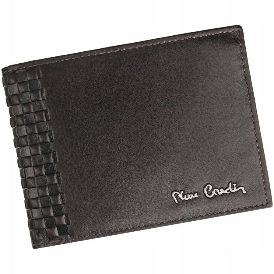 Klasyczny, skórzany portfel męski w orientacji poziomej - Pierre Cardin