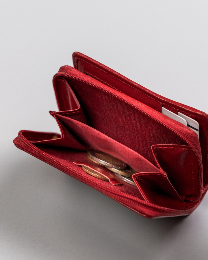 Kompaktowy skórzany portfel damski - Rovicky