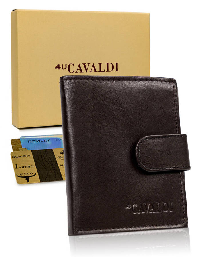 Mały portfel skórzany dla mężczyzny z RFID— Cavaldi