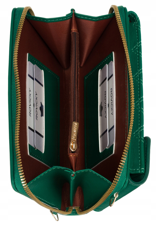 Mini torebka-portfel damska ze skóry ekologicznej - 4U Cavaldi