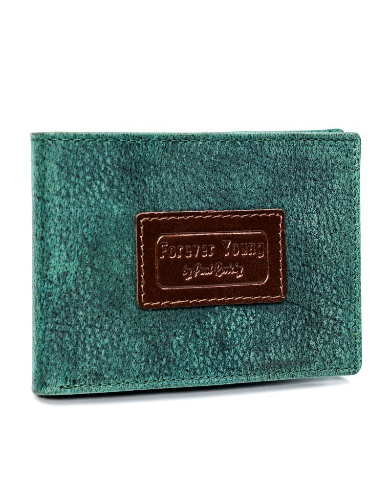 Piękny kolorowy, skórzany portfel męski — Forever Young®