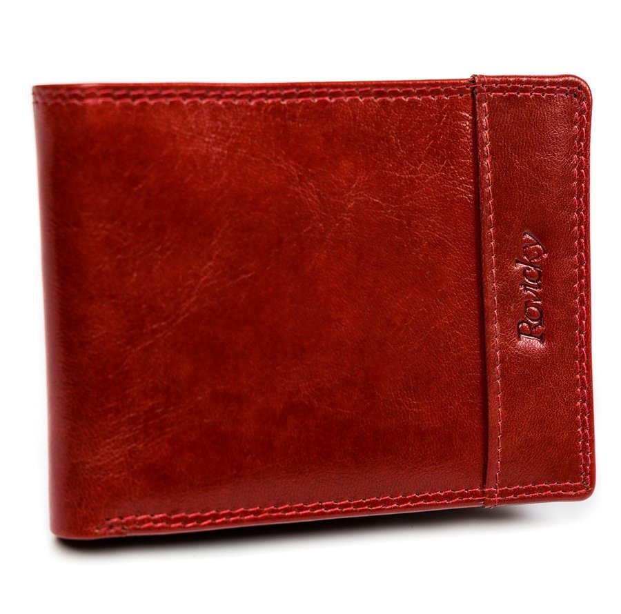 Porządny skórzany portfel-etui na karty i dokumenty — Rovicky