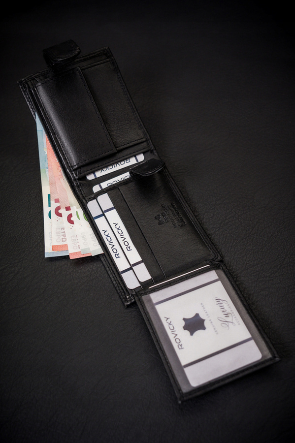Skórzany portfel męski z systemem RFID - Always Wild