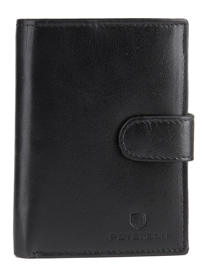 Skórzany portfel z klaserem na dokumenty RFID - Peterson