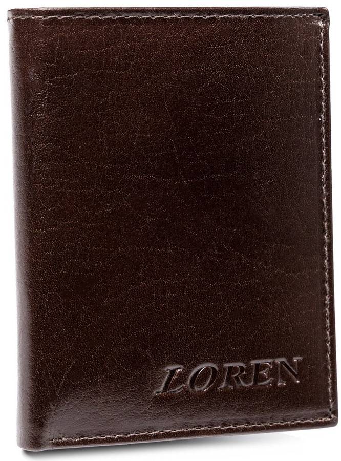 Stylowy portfel męski ze skóry naturalnej — Loren