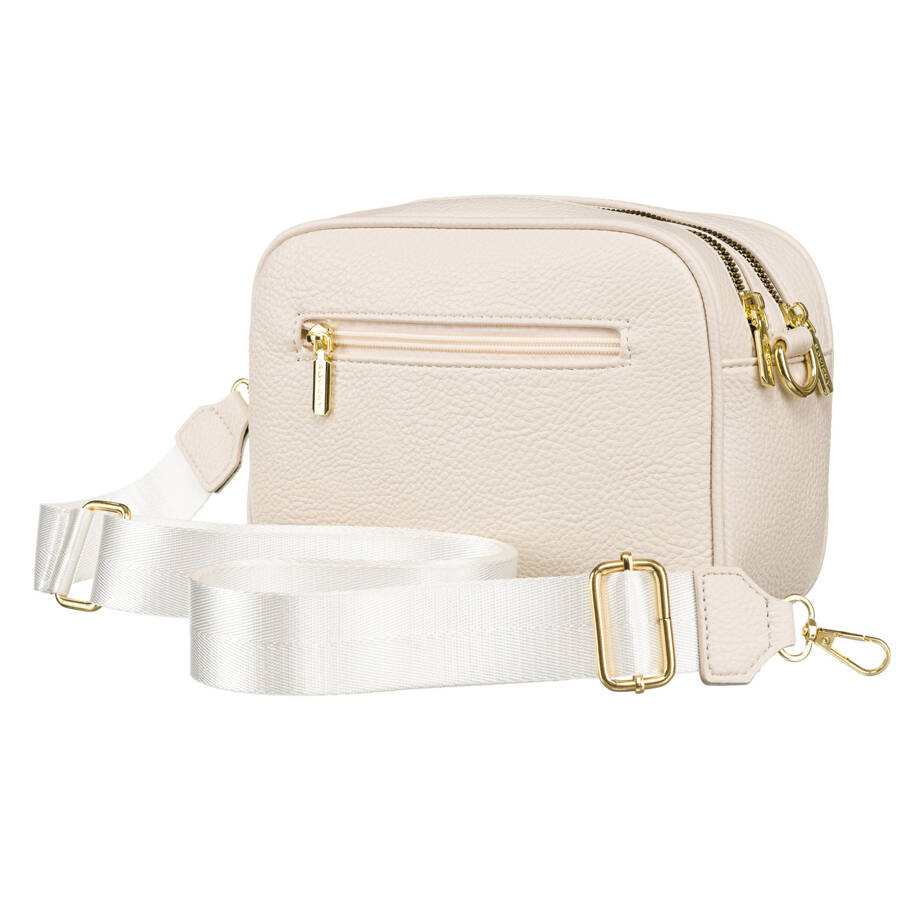 Torebka listonoszka crossbody z kieszeniami na suwak - Rovicky- 