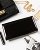 Elegancki, lakierowany portfel damski na karty — Rovicky