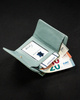 Lakierowany, skórzany portfel damski z systemem RFID — Lorenti