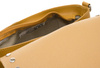 Skórzana listonoszka pudełkowa z zamszową klapką zdobioną dżetami - Rovicky
