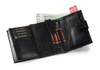 Skórzany portfel z klaserem na dokumenty RFID - Peterson