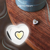 Srebrny charms serce podwójne do modułowej bransoletki - Peterson